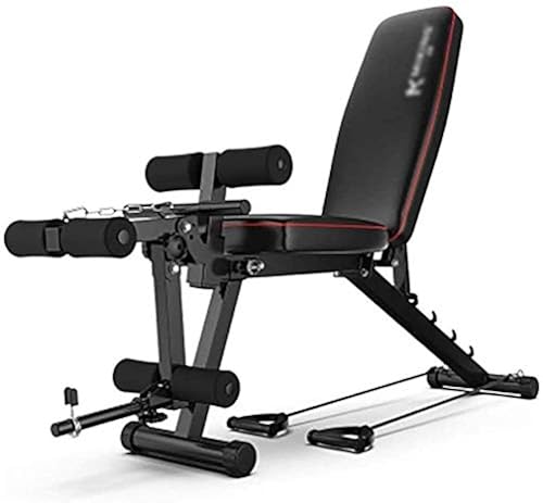 Multi-Function Fitness Bench, Weight Bench With Leg Extension And