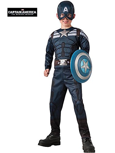 Retro Kids Captain America Winter Soldier - 2 in 1 Reversible Stealth Costume