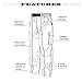 FROGG TOGGS mens Waterproof Rain Tekk Toad Cargo Pant Size 2X Large Large, Black, XX-Large US