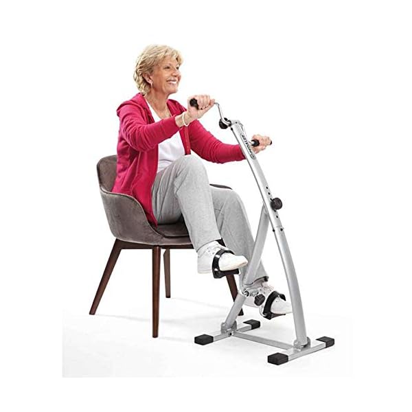 Bi-pedaler 08136 Folding Keep Fit Machine, Silver