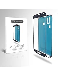 Display para Samsung Galaxy S4 Protector de vidrio Kit de repuestos 12 piezas incl paño de limpieza de herramientas Pre Cut Pegatina Suction Cup alambre MMOBIEL, Negro