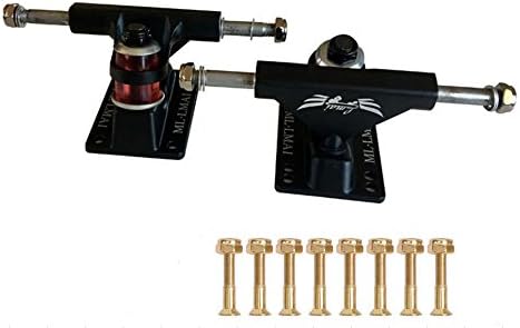 Lmai 3" Skateboard Trucks (Set of 2) with Golden Hexagon Screws