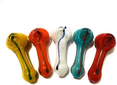 Small Glass,100% Handmade,2,5'' inch long, (Pack of 4 pcs) Full Color, FREE Shipping !!!