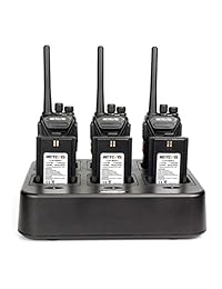 Retevis RT27 Radio de 2 vías Recargable de manos libres Radios UHF de 22 canales FRS UHF (paquete de 6) con cargador de seis bandas para múltiples pandillas