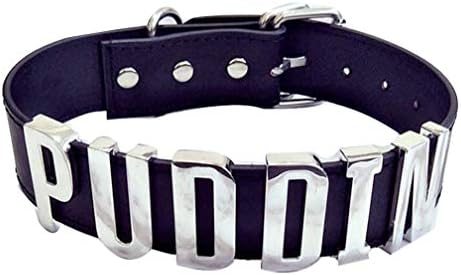 NextStone Women Girls Halloween Cosplay Belt Necklace Puddin Word Choker Jewelry Costume Accessories