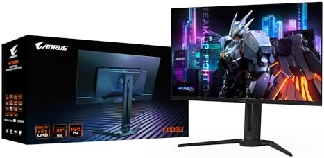 GIGABYTE AORUS FO32U 31,5” Monitor de Juegos UHD - 3840 x 2160 (UHD), 165Hz, 0,03ms, 250 CD/m², FreeSync Premium Pro, DisplayHDR True Black 400, HDMI 2.1, DisplayPort 1.4
