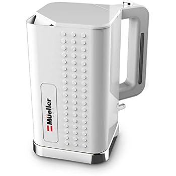Mueller Austria Electric Kettle Water Heater ExacTemp Modern Powerful 1500W Rapid Technology, Tea/Coffee Pot-360 Degree Cordless Swivel Base, BPA-Free, and and Boil-Dry Protection Auto Shut-Off