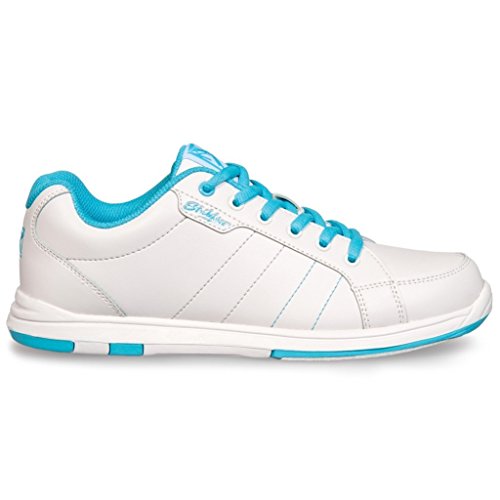 KR Strikeforce L041080 Satin Bowling Shoes, White/Aqua, Size 8