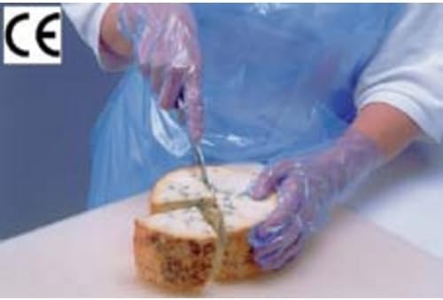 2 x Pack 100 Disposable Clear Polythene Food Handling Gloves - Medium