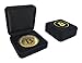 Bitcoin Commemorative Coin with Showcase Box and Plastic Round Display Case Set | Cryptocurrency Coin for HODL Fans | BTC Novelty Physical Token Coins are a Good Present Ideas for Office Desk Decor