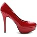 Ollio Women's Shoe Stilettos Enamel High Heel Platform Multi Color Pump