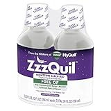 ZzzQuil Nighttime Sleep Aid, Alcohol Free Soothing Mango Berry Liquid, 2x12 Fl Oz