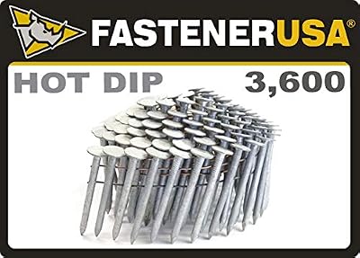 1 3/4" Smooth A153-D HOT Dip Coil Roofing Nails 3.6M Box