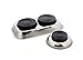 ABN 2pk Magnetic Tool Tray Set - 9In Rectangle and 4in Round Steel Mechanics Magnetic Parts Trays to Store and Organize Screws Nuts Bolts and Small Tools