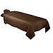 ForPro Premium Flannel 3-Piece Massage Sheet Set, Chocolate, for Massage Tables, Includes Massage Flat Sheet, Massage Fitted Sheet, and Massage Fitted Face Rest Cover