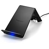 Spigen Wireless Charger Fast Qi Certified Charging pad Horizontal or Vertical Charging Compatible w/iPhone Xs MAX/XR/XS/X/8/8 Plus/Galaxy Note 9/S9/S9 Plus/S8 &amp; Other Qi Devices[Adapter NOT Included]