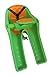 iBert Front Mounted Child Seat - Green - Comfortable Child’s Bike Seat for Sunny and Rainy Days - Baby’s Bike Seat with a Secure Harness and Height Adjustable Foot Cups for Family Biking Adventures.