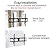 FORGINGMOUNT Low Profile Tilting TV Wall Mount Bracket for Most 32-80 inch LED,LCD,OLED,Plasma Screen TVs up to 130LBS and VESA 600X400-15 Degrees Tilt - Quick-Latching for Easy Install -FM9180-B