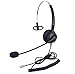 Audicom H200GXPA Mono Call Center Headphone Headset with Mic for Avaya 1608 1616 9620 9630 9640 9640G and 9650 and Altigen 805 Cortelco Fanvil C58 C58P C62 C66 Telephone IP Phones
