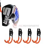 MC MOTOPARTS Orange Wall Mount Helmet Half Full
