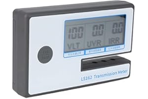 Digital Window Tint Meter Solar Film Transmission Meter VLT UV IR Rejection Tester, with Compact Portable Design, Battery Pow