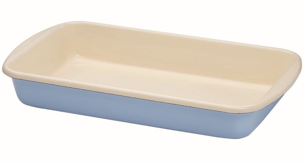Riess Classic - Household Articles Colour/Pastel Rectangular Baking Dish, Diameter-36 cm Blue