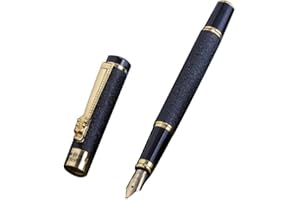 Luxury Fountain Pen Frosted Black Golden Dragon Iraurita Ink Pen Stationery Office School Supplies New Practical Treatment