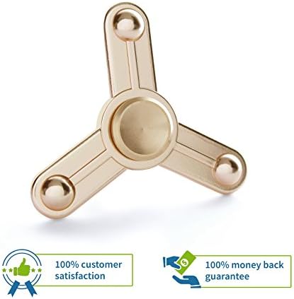 New 2017 Gold High Speed Hand Spinner |Fidget Copper Toy for Anxiety Relief| Hottest must have gift for 2017 for adults and children (Gold Line)