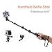Accmor AC-13TR 18-50-Inch Self-Portrait Extendable Monopod for iOS & Android Phone Bundle with Tripod Stand & Bluetooth Remote Shutter