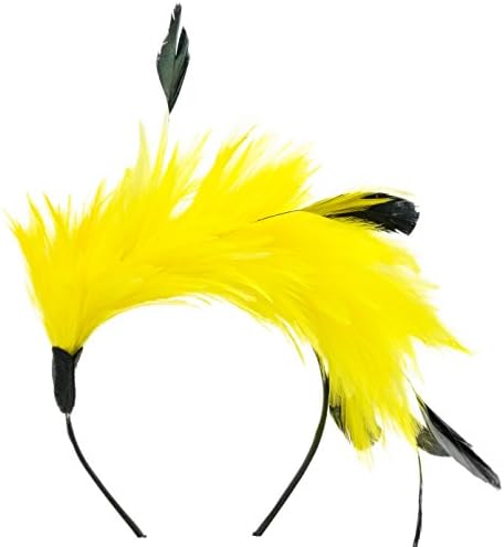 Zivyes Women Feather Fascinator Headband Costume Cocktail Hat