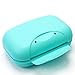 Plastic Soap Case Holder Container Box Home Outdoor Hiking Camping Travel Blue (Blue)