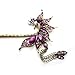 Vintage tassels hairpin, elegant peacock hair stick YHQ6029,Purple