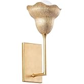 Hudson Valley Lighting 1281-VGL/GLI Alora - 1 Light Wall Sconce-14.5 Inches Tall and 6.5 Inches Wide, Finish Color: Vintage G