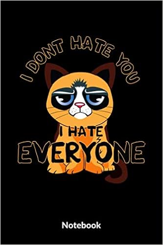 I Dont Hate You I Hate Everyone Notebook A5 Kariertes