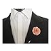 Sunny Home Men's Lapel Flower Stick Brooch Pin Boutonniere Pin for Suit Tuxedo Corsage (3.74in, Pink)