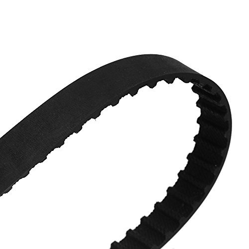 CNBTR Black Rubber 110XL Belt Stepper Motor Timing Belt Geared 10mm Wide 55 Teeth for Industry