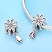 BAMOER Charm 925 Sterling Silver Dazzling Daisy Ladybug Charm Fit Bracelet with CZ DIY Accessories Jewelry