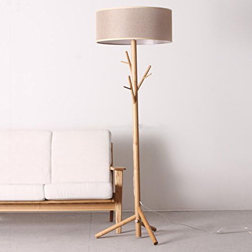 Yxx max *Standing Light Modern Tree Branch Wood Floor Lamps Lights Bedroom Coat Rack Grey Standard Bedside Lighting -Floor reading lights (color : Warm light)