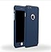 iPhone 7 Plus 5.5 Inch Full Body Hard Case-Auroralove 360 Degree Full Protective Slim Sleek Front Back Case for iPhone 7 Plus 5.5 Inch with Tempered Glass Screen Protector (Darkblue)