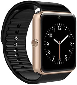 Smart Watch, Pushman 2 Sweatproof Smart Watch Phone for iPhone 5s/6/6s and 4.2 Android or Above SmartPhones,Pushman (Gold)