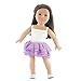 Emily Rose 18 Inch Doll Clothes Purple 4-Piece Dressy Skirt Spring Summer Outfit, Including Sparkly Doll Shoes Accessory! | Gift-Boxed!