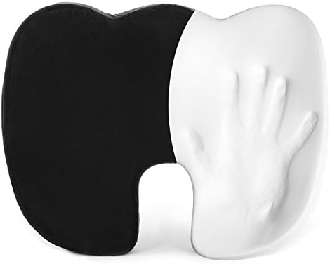 VHR Orthopedic Seat Cushion – Back Pain Relief Seat Cushion - Memory Foam Cushion for Sciatica – Non-slip and Comfortable Chair Cushion – Seat Pillow Recommended by Doctors