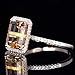 Fashion Women Jewelry 925 Silver Citrine Wedding Jewelry Ring Gift Size (8)