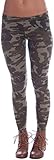 Zenana Women's Cotton Spandex Jersey Camouflage Leggings