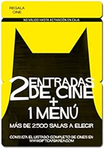 Tarjeta Regalo de entradas de Cine – 2 entradas de Cine + menú: Amazon.es: Electrónica