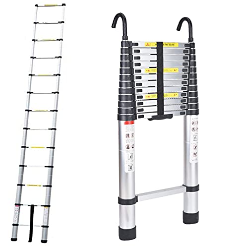 Mua 16.5ft Extension Ladder with 2 Detectable Hooks, 13 Steps 3.2ft ...