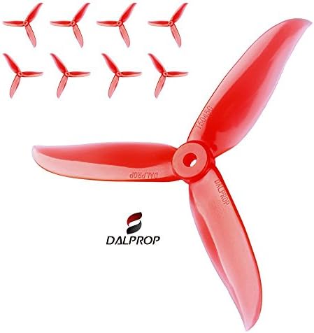 5045 DAL V3 Crystal Red Cyclone Extreme Performance FPV Racing Propellers, The Cyclone series has incresed performance through Advanced Tip Design. 4XCW and 4XCCW, 8 Propellers.