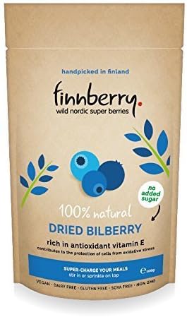 Finnberry 100% Natural Bilberry Powder 100g (Pack of 4)