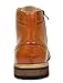 Bruno MARC BERGEN-03 Men's Formal Classic Notched Lace Up Perforated Leather Lined Ankle High Oxford Dress Boots BROWN SIZE 9.5