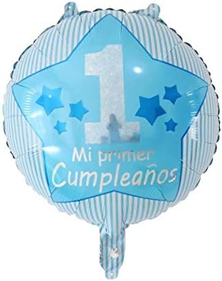 Wovync 50 Pezzi 18 Pollici 1st Mi Primer Cumpleanos Palloncini Compleanno Spagnolo Tondo Palloncino Elio Palloncino Buon Compleanno Festa Aria Baloes 18 Pollici B Amazon It Casa E Cucina